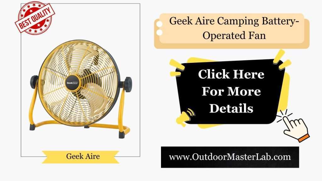 Geek Aire Camping Battery-Operated Fan